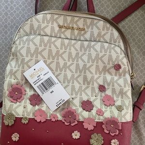Michael Kors Emmy Small Floral MK Backpack